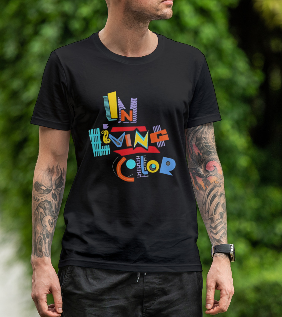 In Living Color 90s Retro Style Vivid T-Shirt