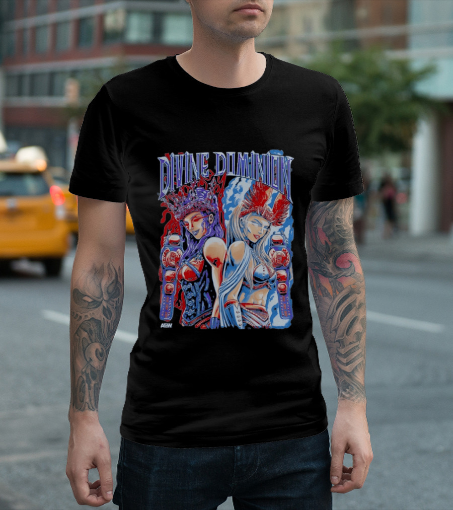 Divine Dominion AEW Megan Bayne Lena Kross Wrestling Champions T-Shirt