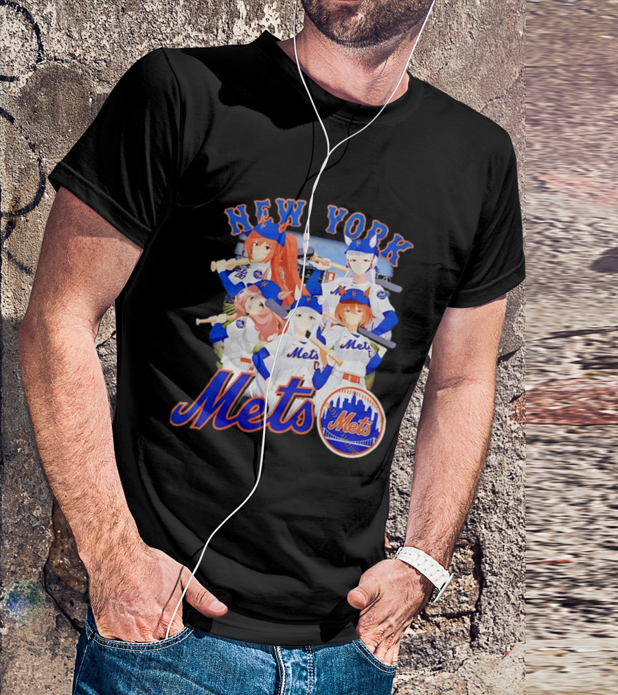 New York Mets Anime Characters Baseball Team T-Shirt
