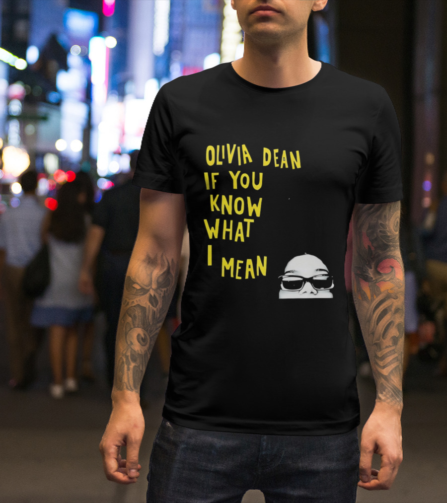 Olivia Dean If You Know What I Mean Glasses Sketch T-Shirt