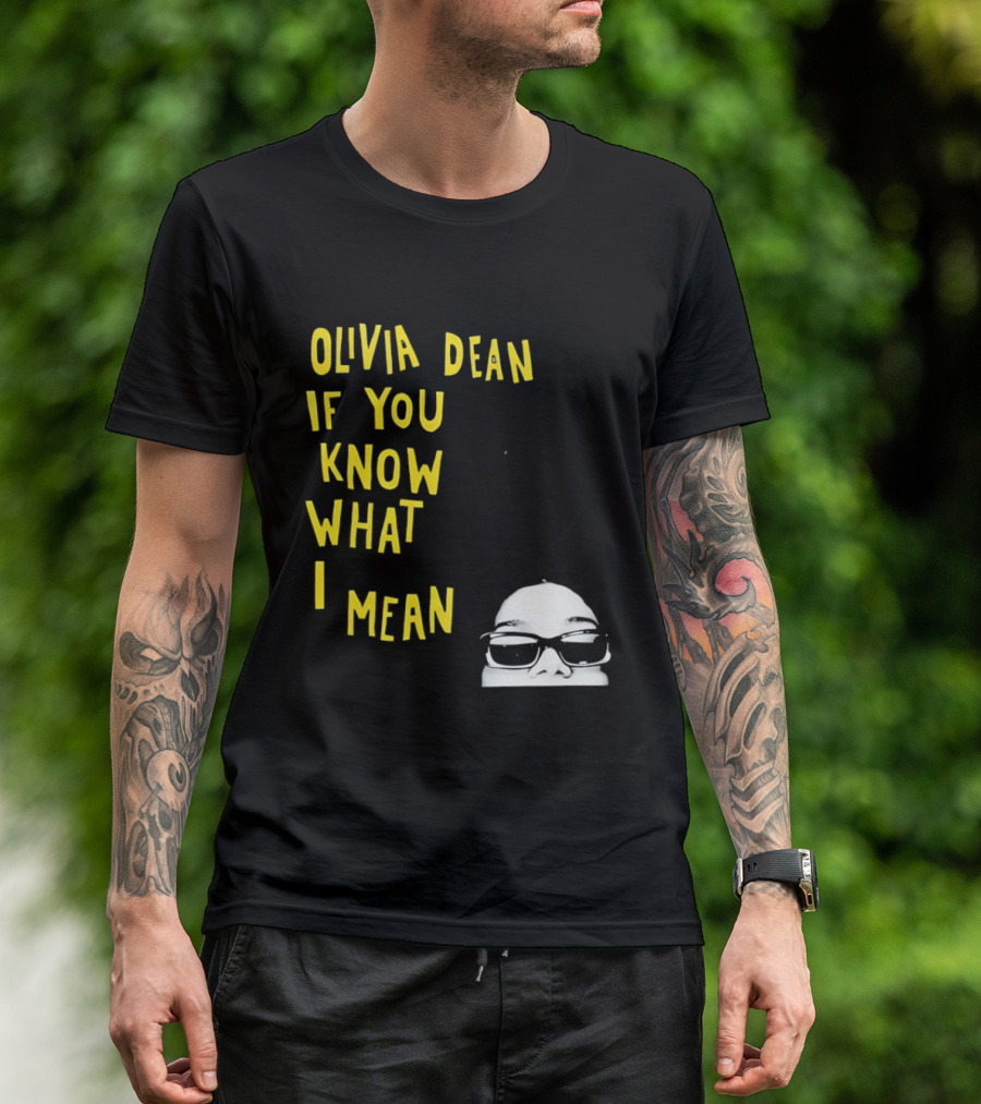 Olivia Dean If You Know What I Mean Glasses Sketch T-Shirt