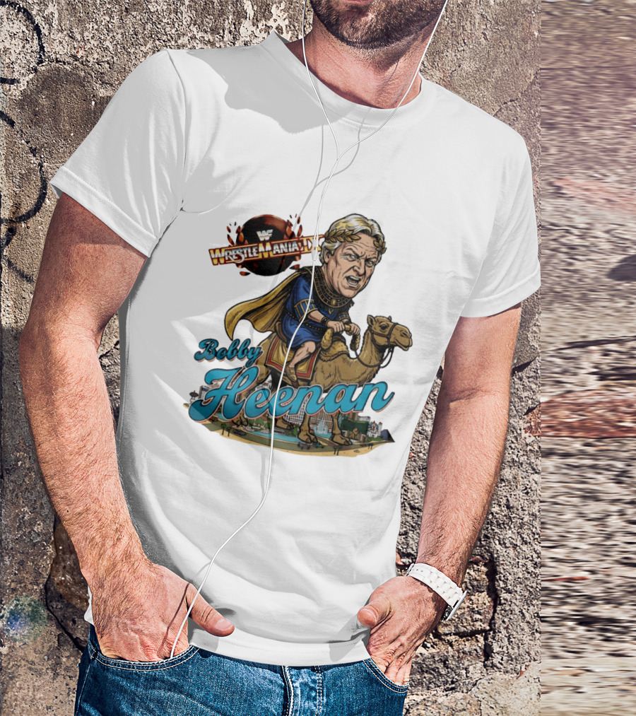 Bobby Heenan WrestleMania IX WWE Cartoon Character On Camel T-Shirt