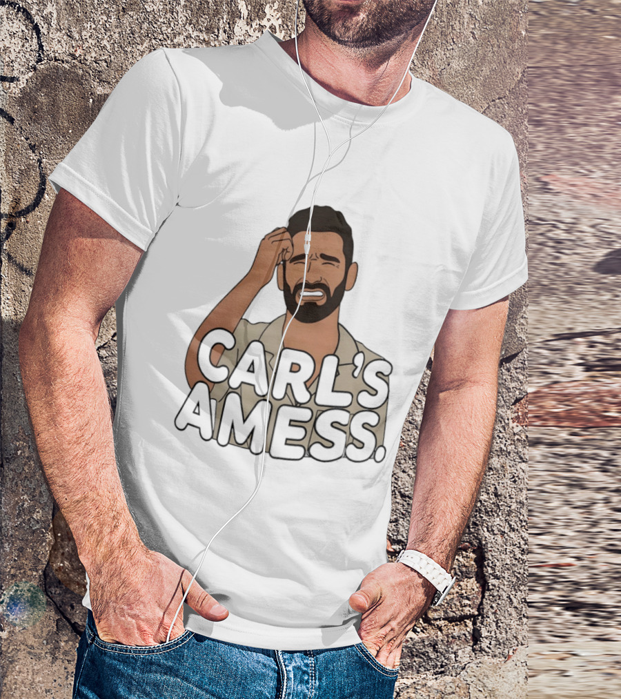 Carl's A Mess Carl Radke Summer House Humor Face T-Shirt