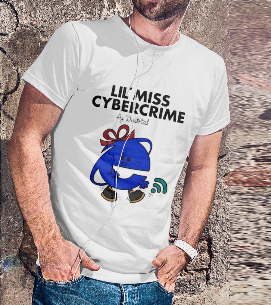 Lil' Miss Cybercrime By Dustrial Retro Style Mischievous T-Shirt