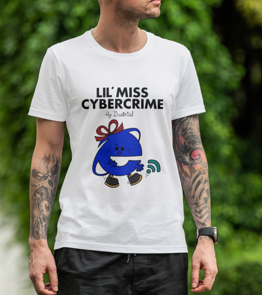 Lil' Miss Cybercrime By Dustrial Retro Style Mischievous T-Shirt