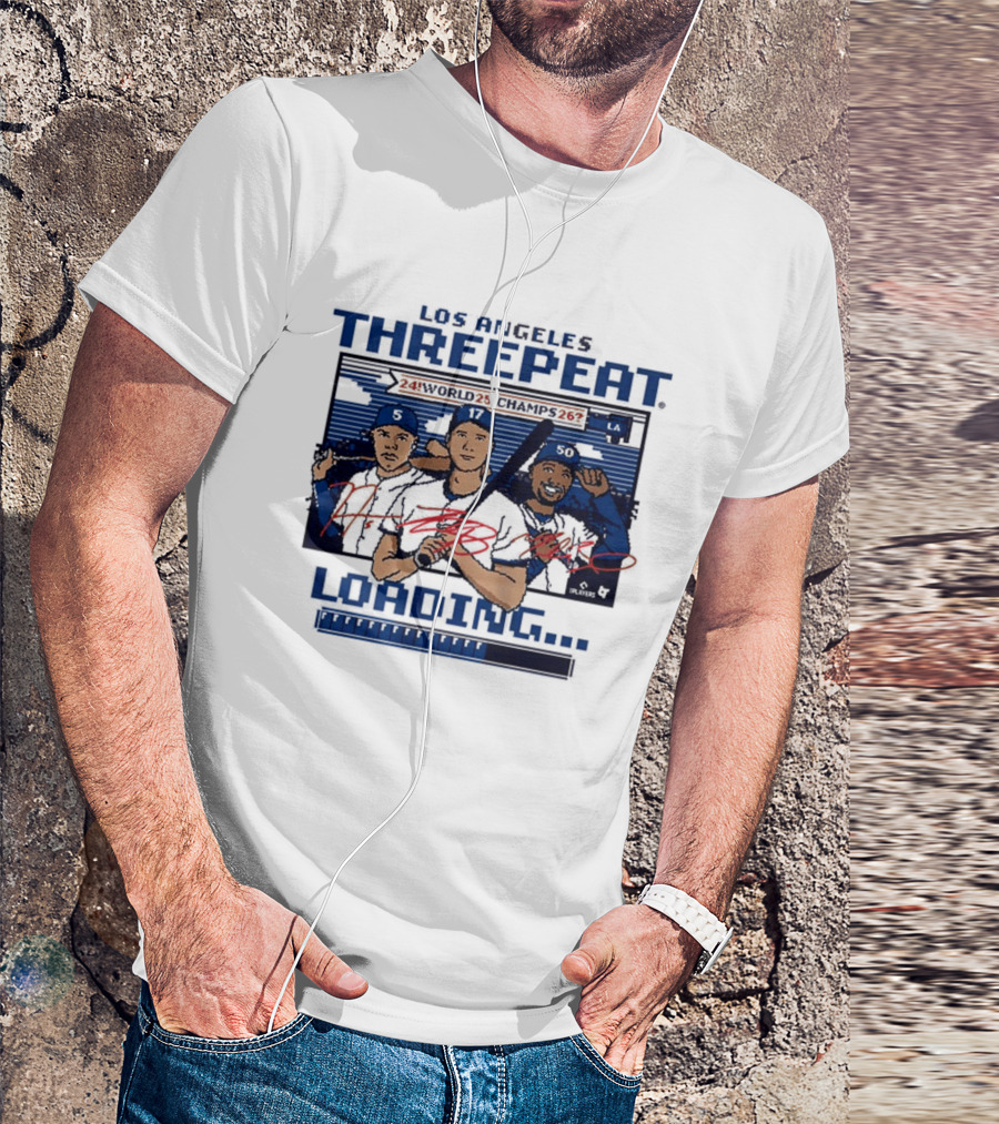 Los Angeles Threepeat World Champs Home Runs Loading T-Shirt