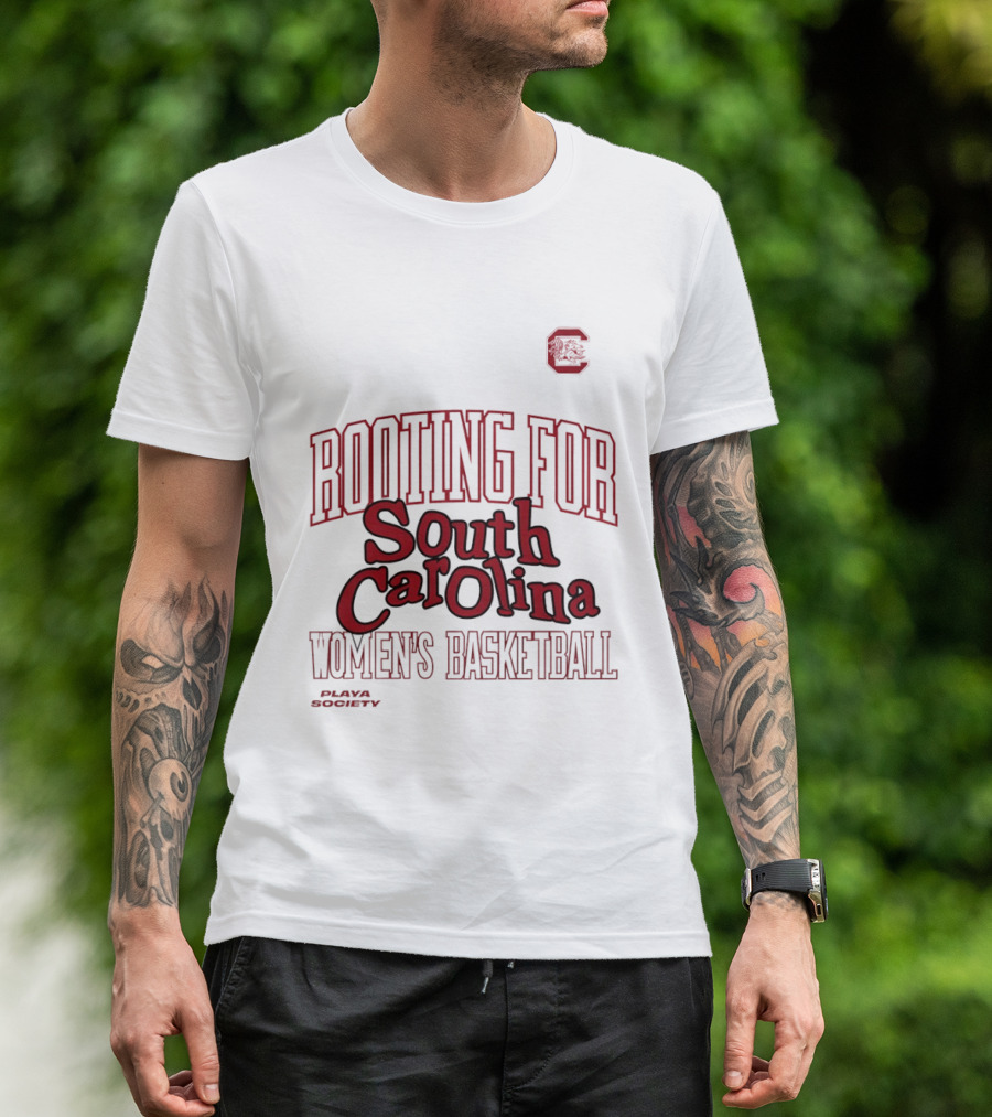 Rooting For South Carolina Women's Basketball Playa Society T-Shirt