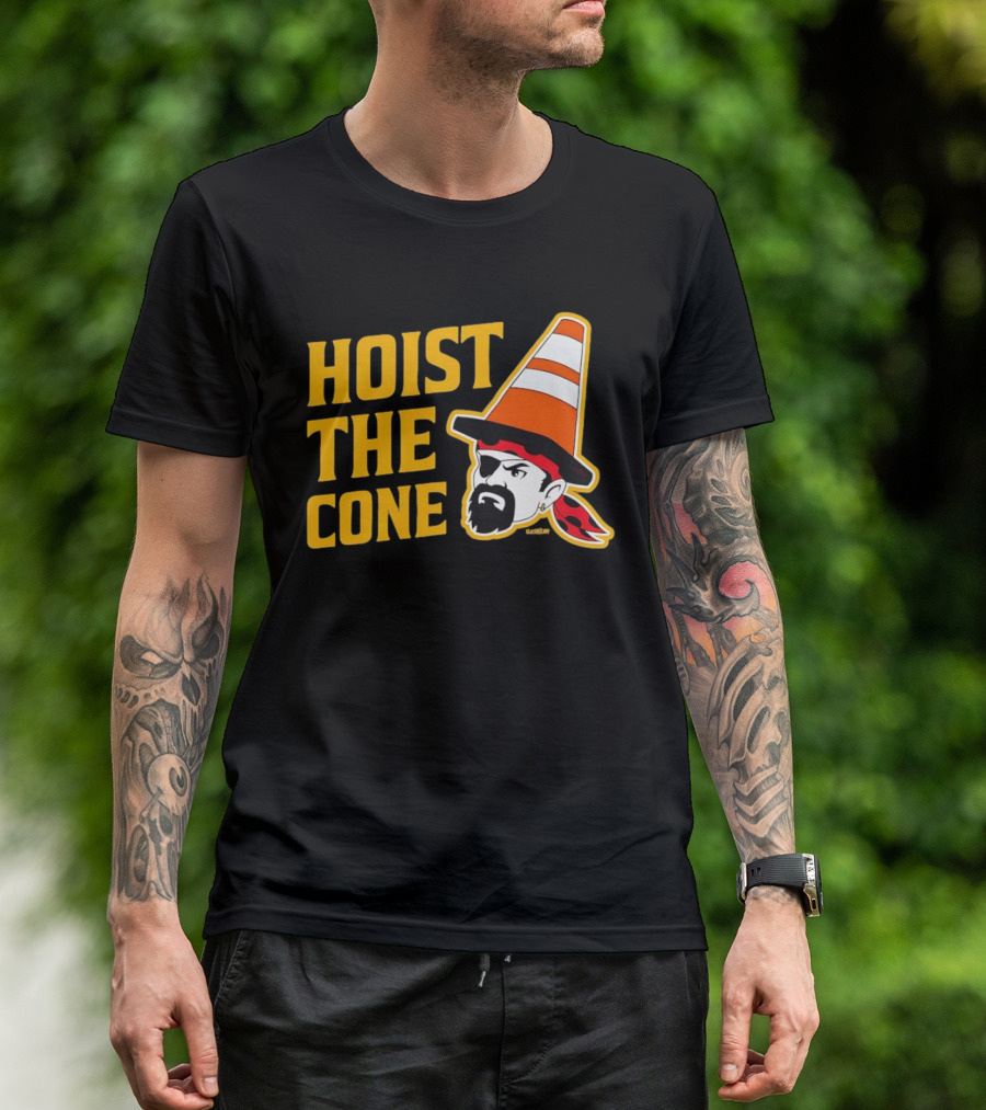 Pittsburgh Pirates Hoist The Cone Traffic Cone Hat Pirate T-Shirt
