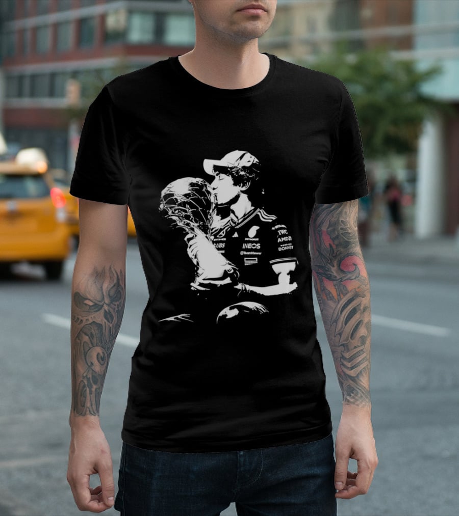 Kimi Antonelli Pole Position Victory Celebration Chinese Grand Prix T-Shirt