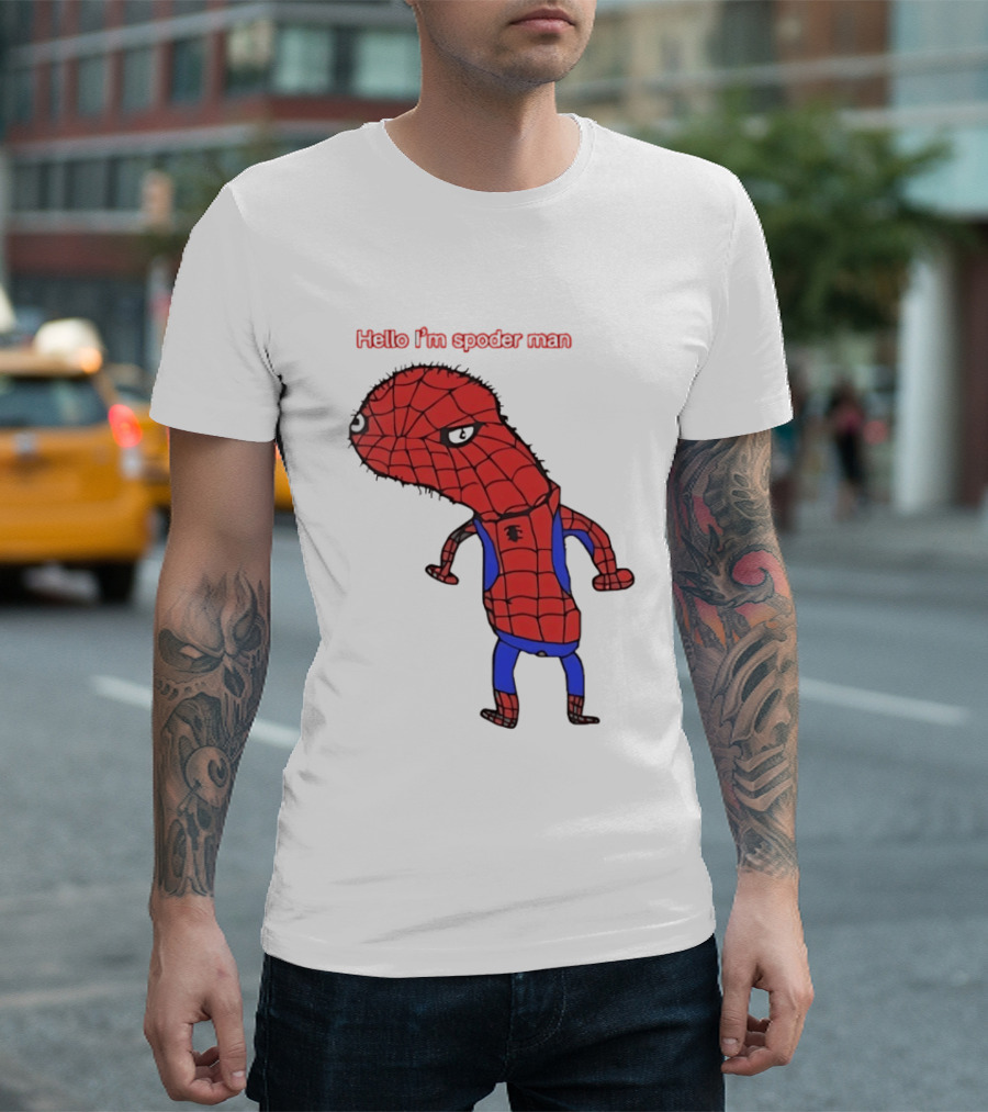 Hello I'm Spoderman Spiderman T-Shirt