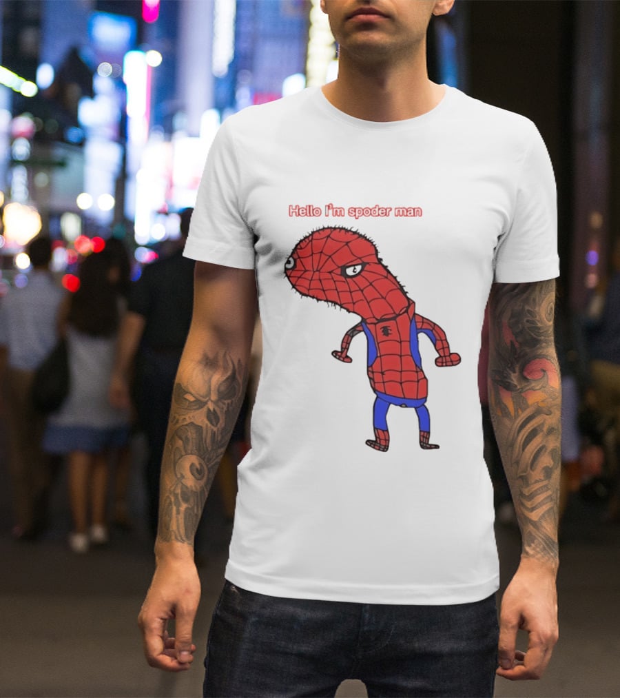 Hello I'm Spoderman Spiderman T-Shirt