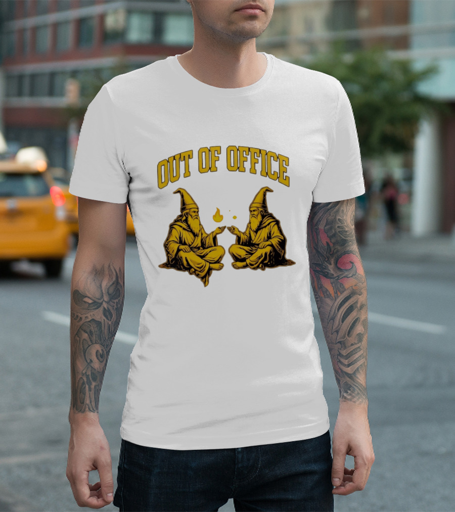 Out Of Office Wizards Magical Sorcery Wizardry Duo T-Shirt
