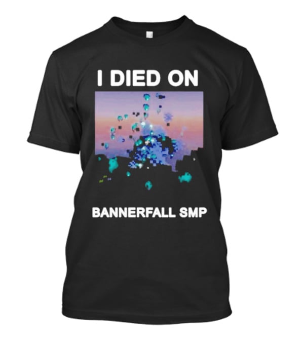 I Died On Bannerfall SMP Colorful Abstract Pixel Explosion T-Shirt
