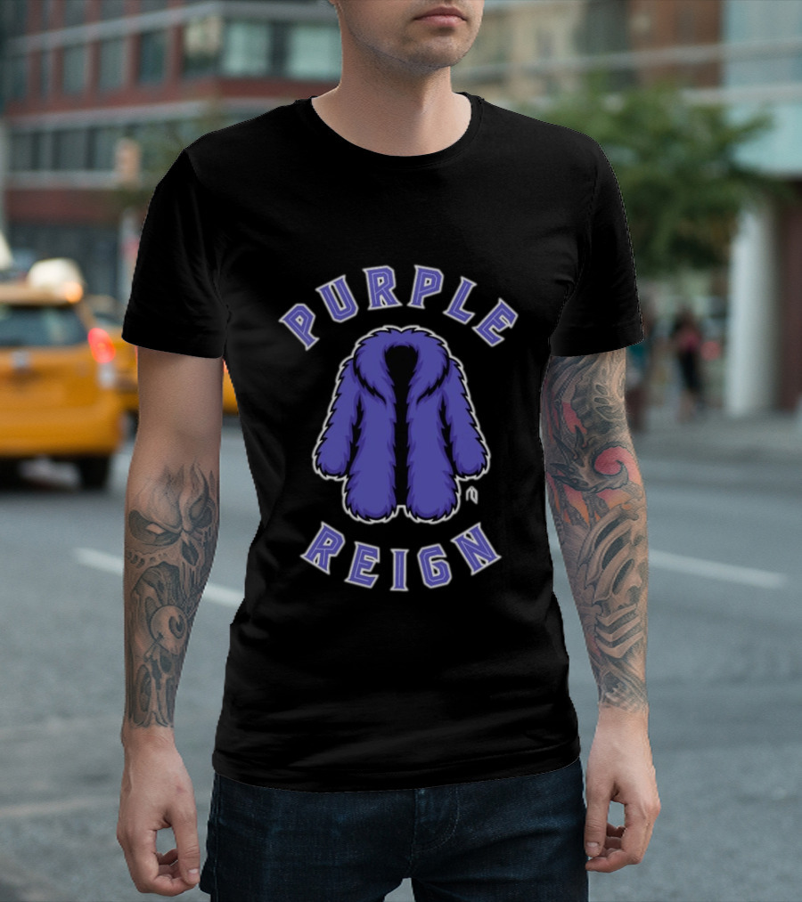 Purple Reign Colorado Rockies Fur Coat T-Shirt