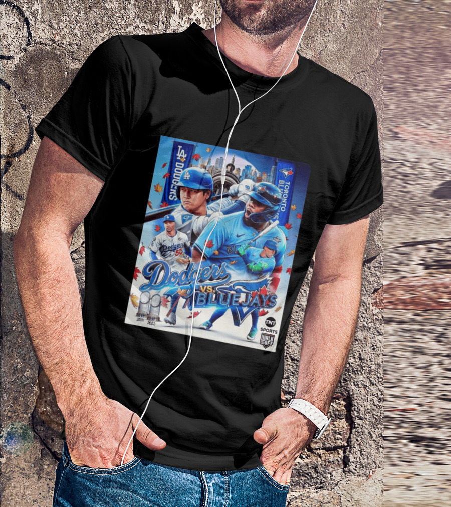 Los Angeles Dodgers Vs Toronto Blue Jays 2023 MLB TNT Sports U Walk Off Cityscape Baseball Event T-Shirt