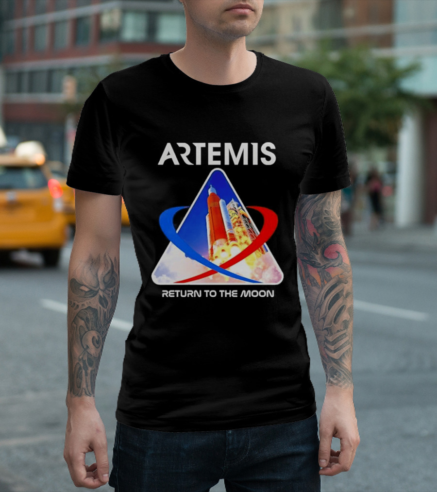 NASA Artemis Return To The Moon Enthusiast Launch Exploration T-Shirt
