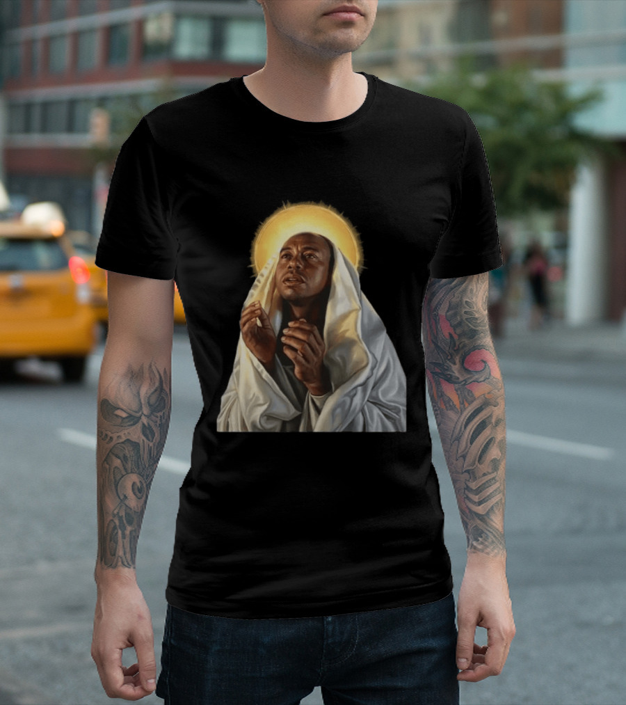 Saint Tiger Woods Shot Halo T-Shirt