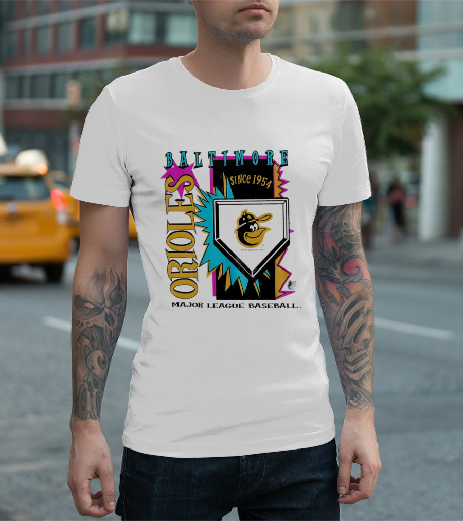Baltimore Orioles Major League Baseball Cooperstown Neon Since 1954 T-Shirt