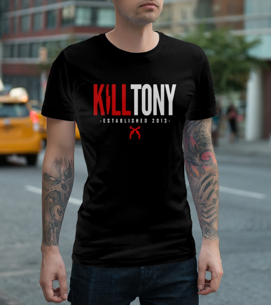 Kill Tony Established 2013 Knife Microphone T-Shirt