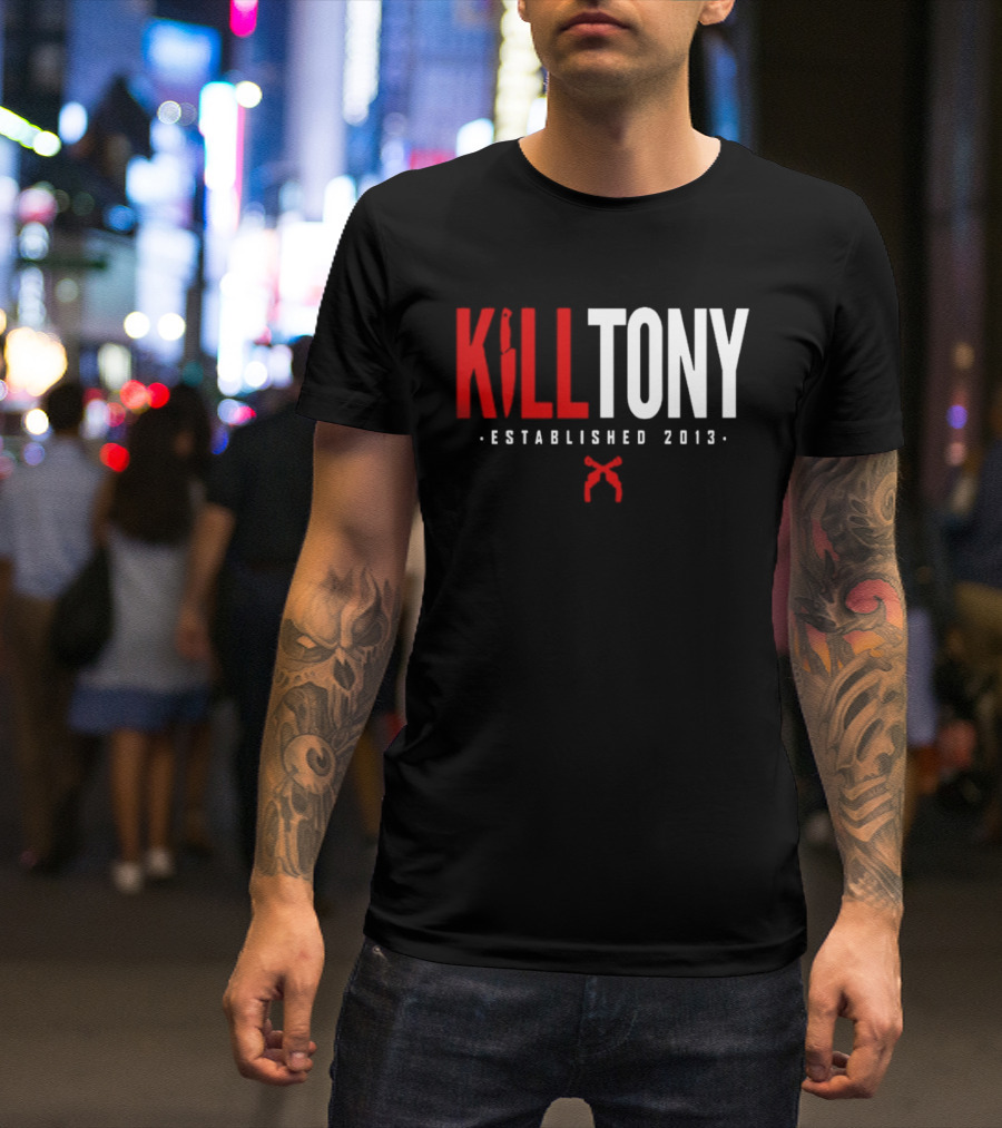 Kill Tony Established 2013 Knife Microphone T-Shirt