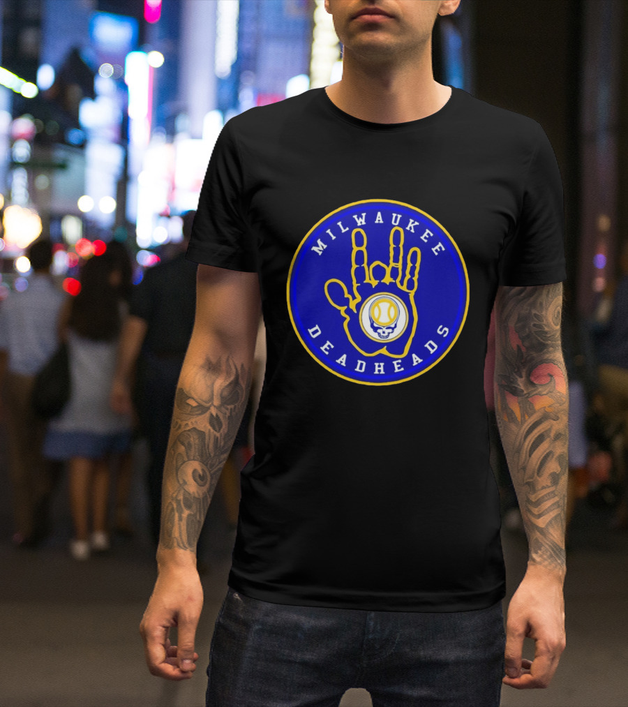 Milwaukee Deadheads Brew Crew Inspired Baseball T-Shirt