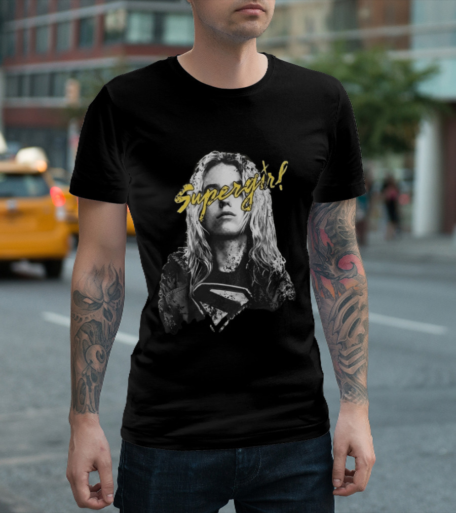 Supergirl Coachella Style Blonde Hero T-Shirt