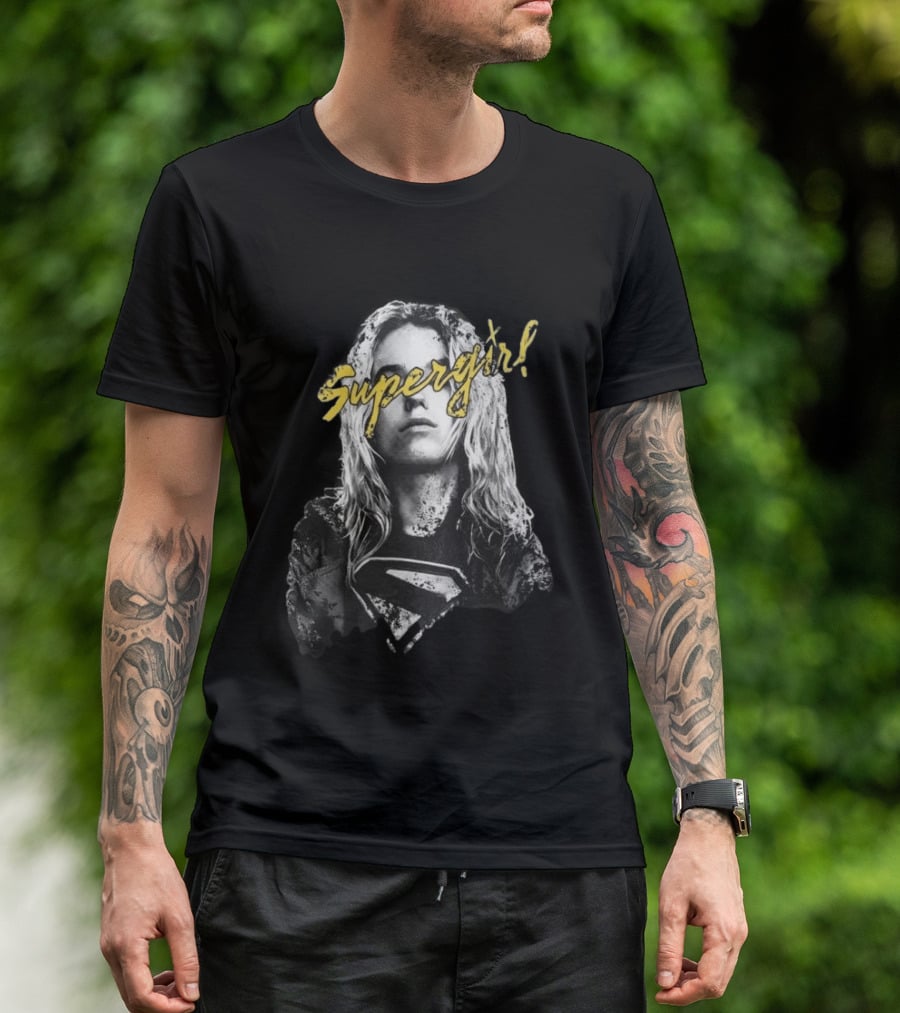 Supergirl Coachella Style Blonde Hero T-Shirt