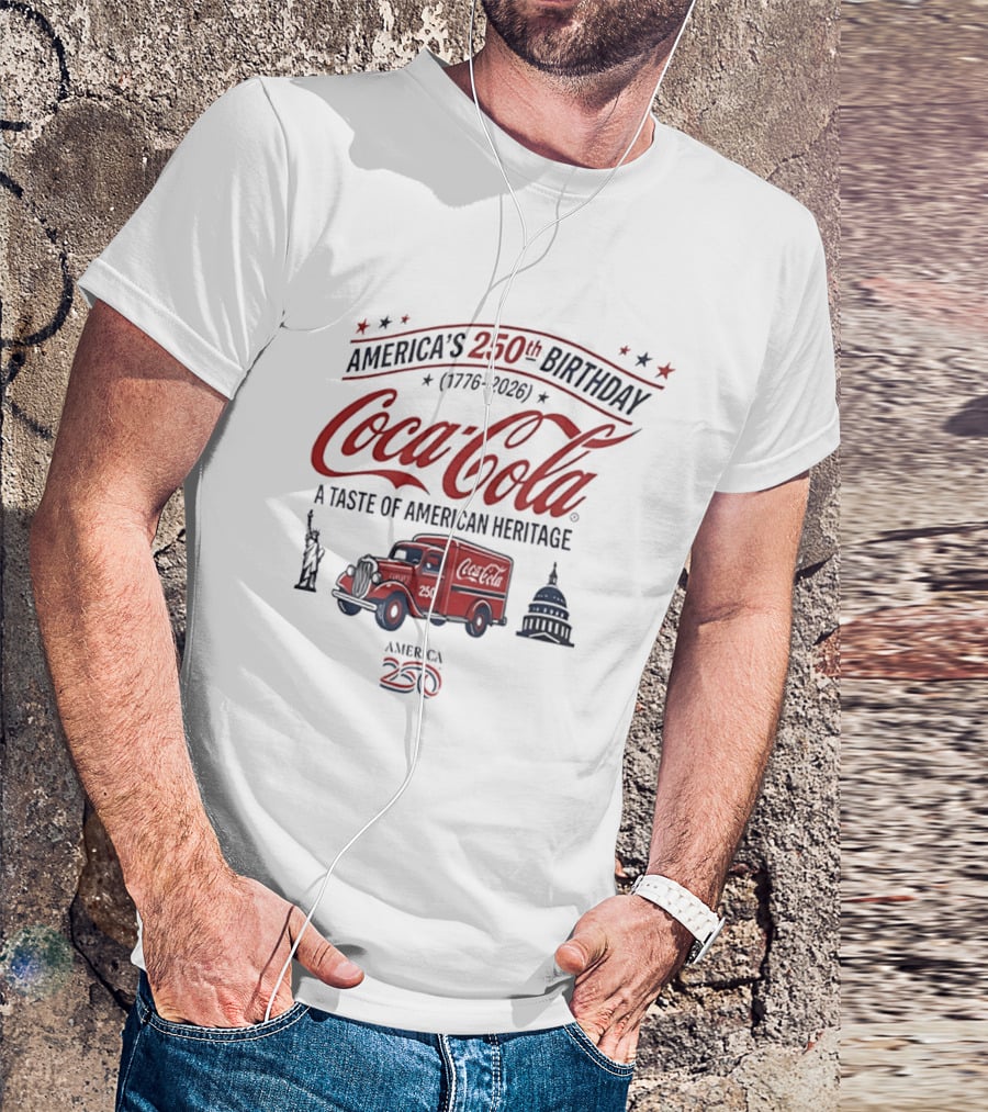 America's 250th Birthday Coca Cola 1776 2026 A Taste Of American Heritage T-Shirt