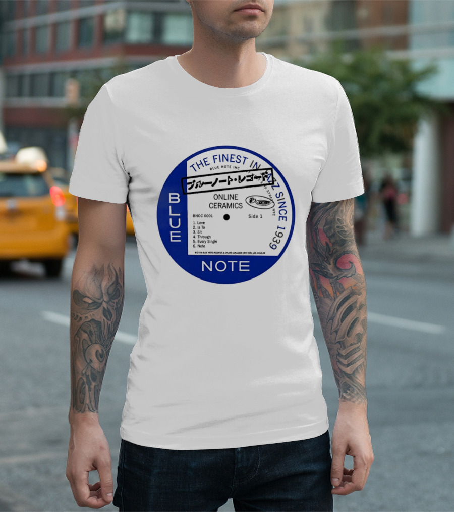 Online Ceramics Blue Note Jazz Collection 1939 Vintage Record T-Shirt