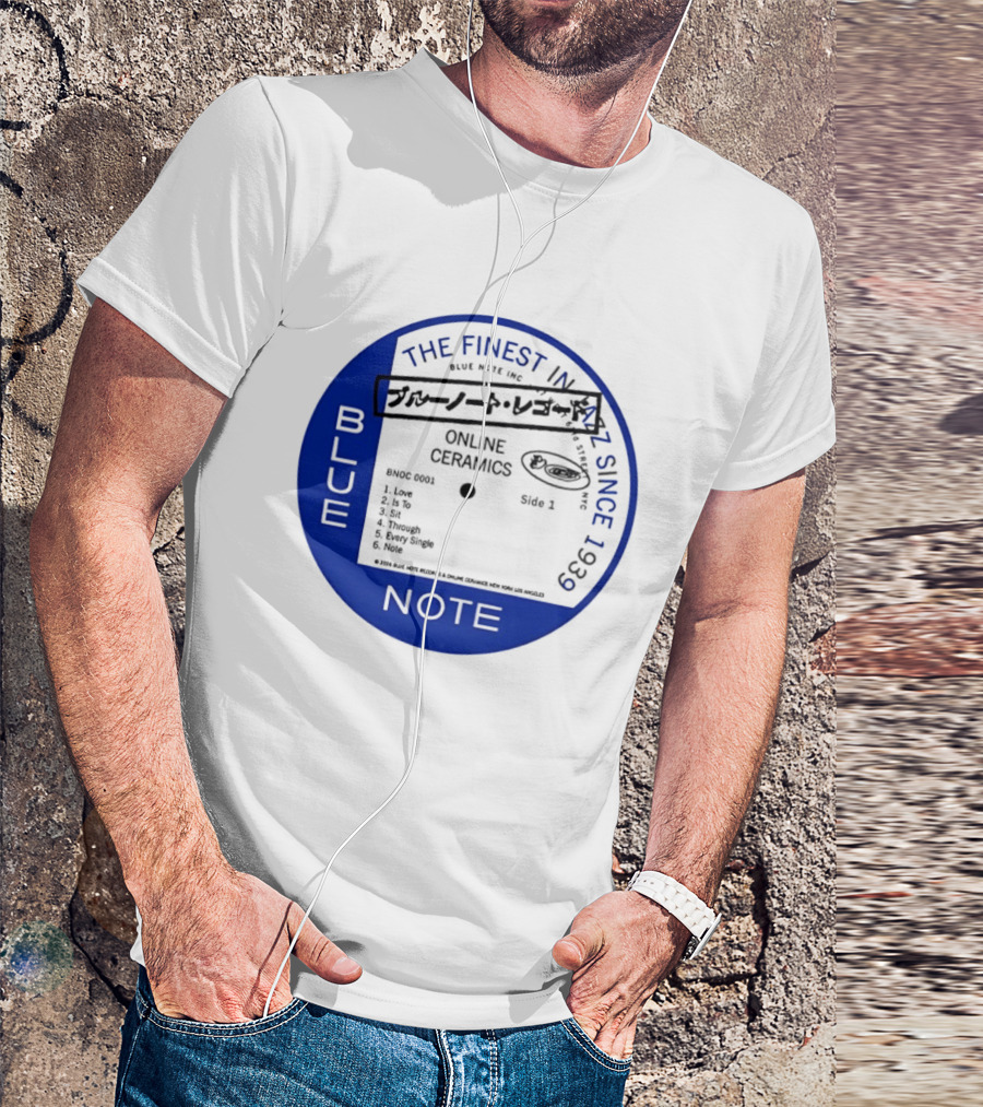 Online Ceramics Blue Note Jazz Collection 1939 Vintage Record T-Shirt