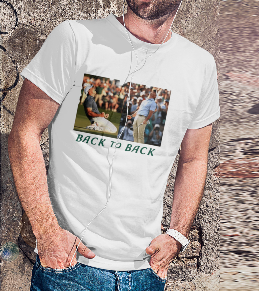 Rory McIlroy Golf The Masters Back To Back Celebration Photo T-Shirt