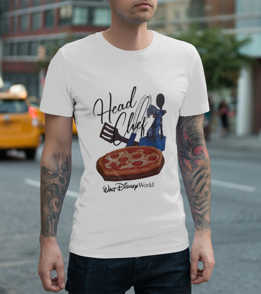 Head Chef Ratatouille Pizza Walt Disney World T-Shirt