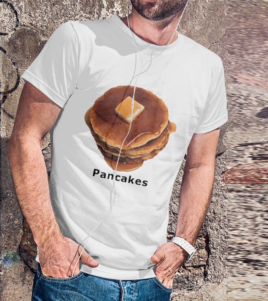 Pancakes Syrup Stack With Butter Topping T-Shirt