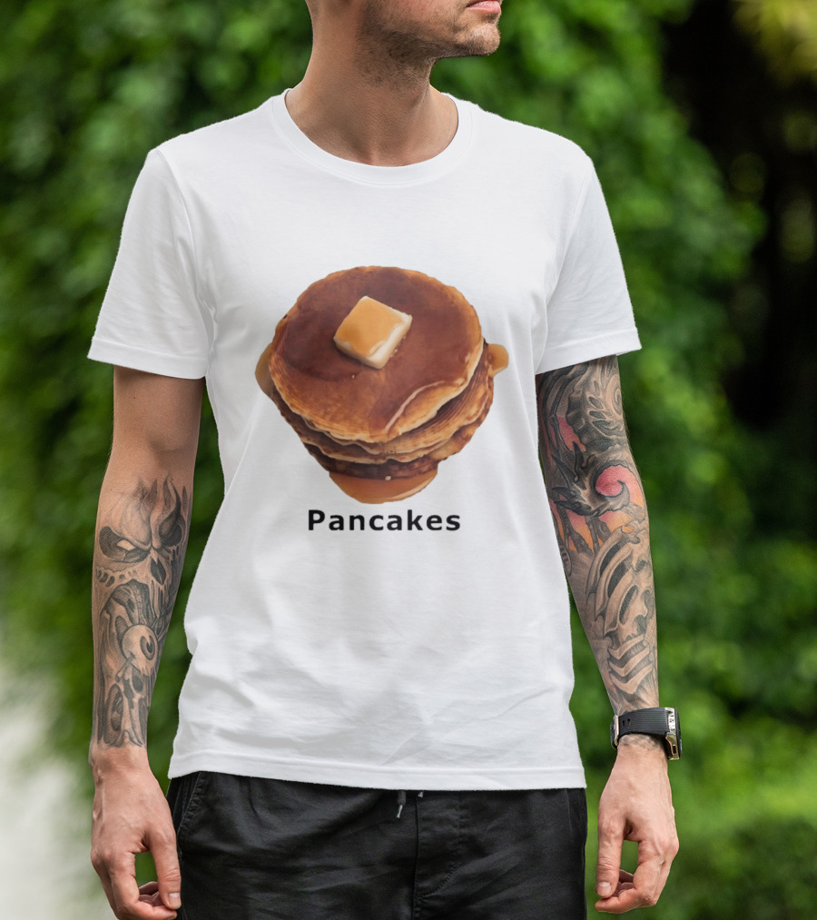 Pancakes Syrup Stack With Butter Topping T-Shirt