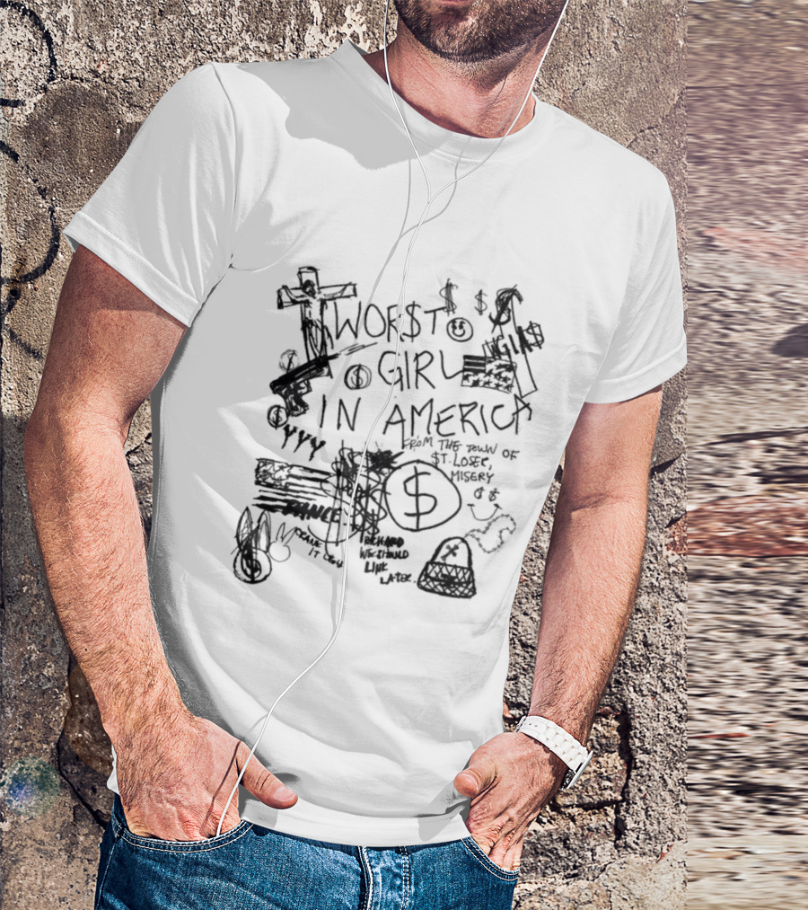 Sharpie 2026 Worst Girl In America Sketch T-Shirt