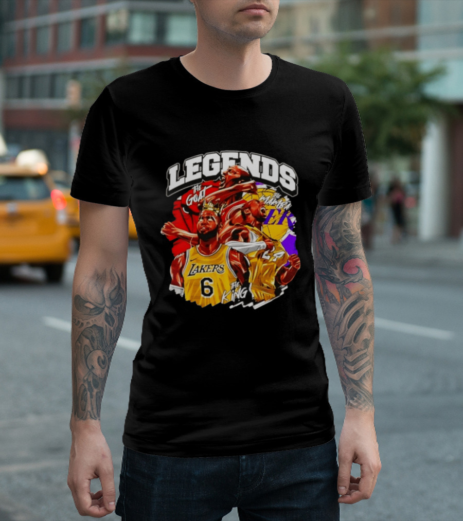 Legends The Goat Mamba King Lakers 24 6 T-Shirt