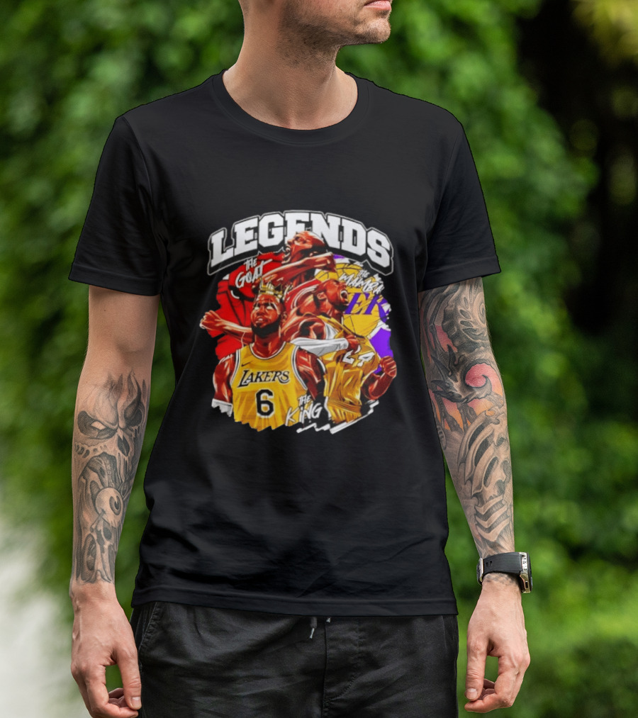 Legends The Goat Mamba King Lakers 24 6 T-Shirt
