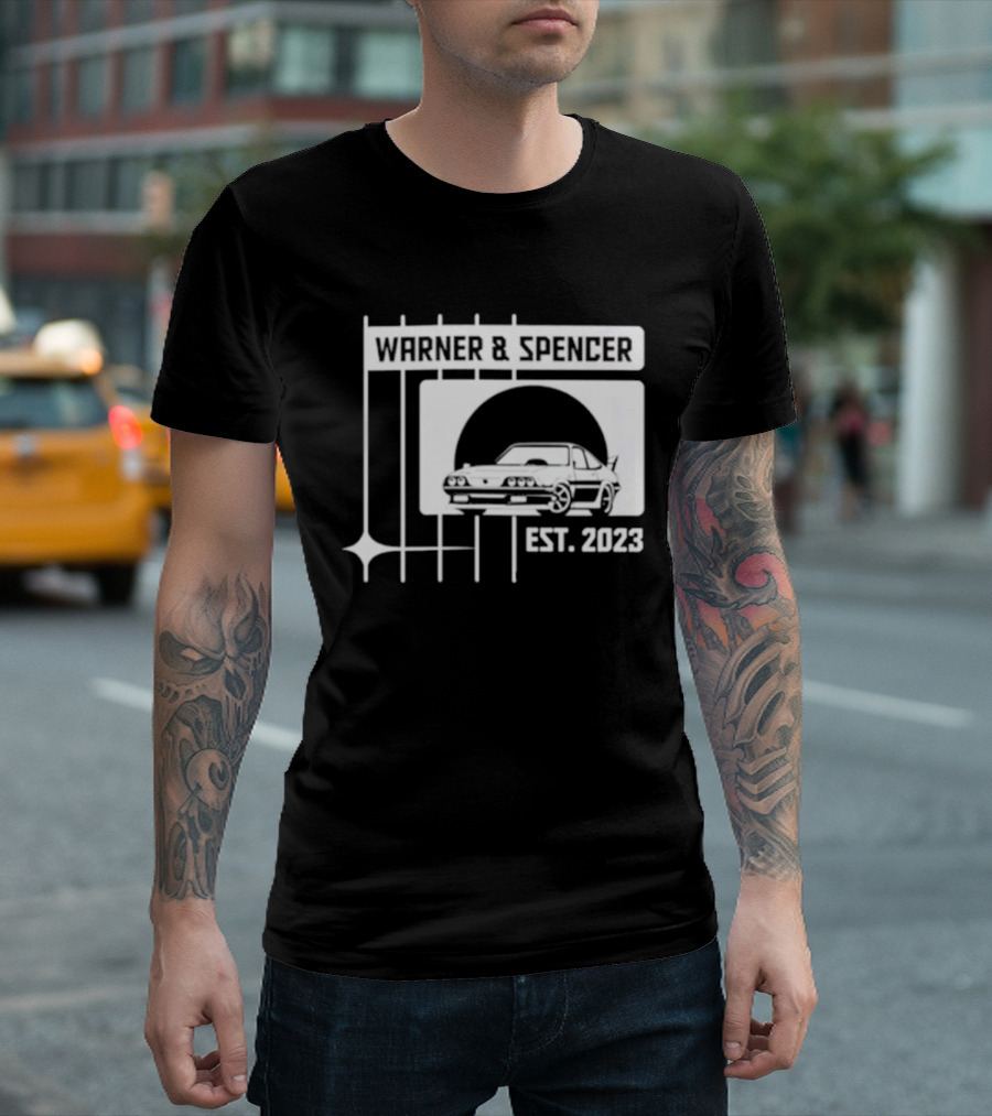 Warner And Spencer Est 2023 Classic Car T-Shirt