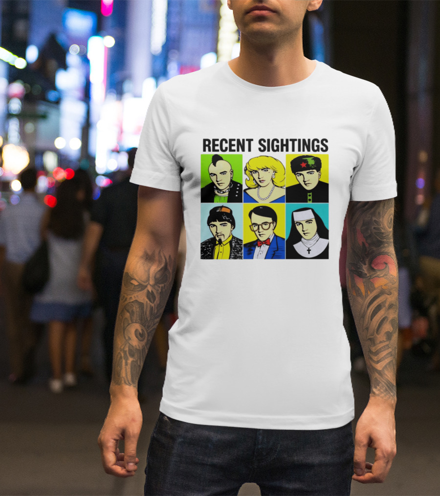 Recent Sightings Pop Art Icon Portraits T-Shirt