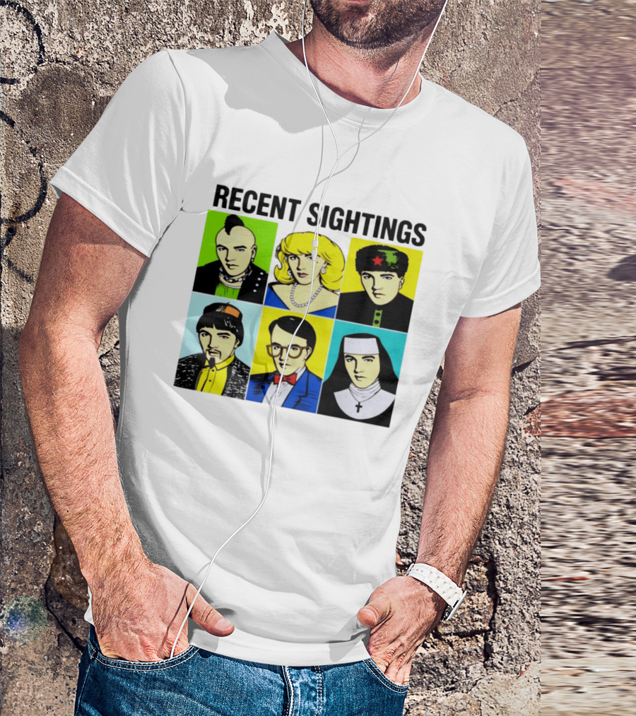 Recent Sightings Pop Art Icon Portraits T-Shirt