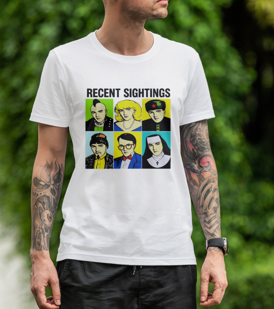 Recent Sightings Pop Art Icon Portraits T-Shirt