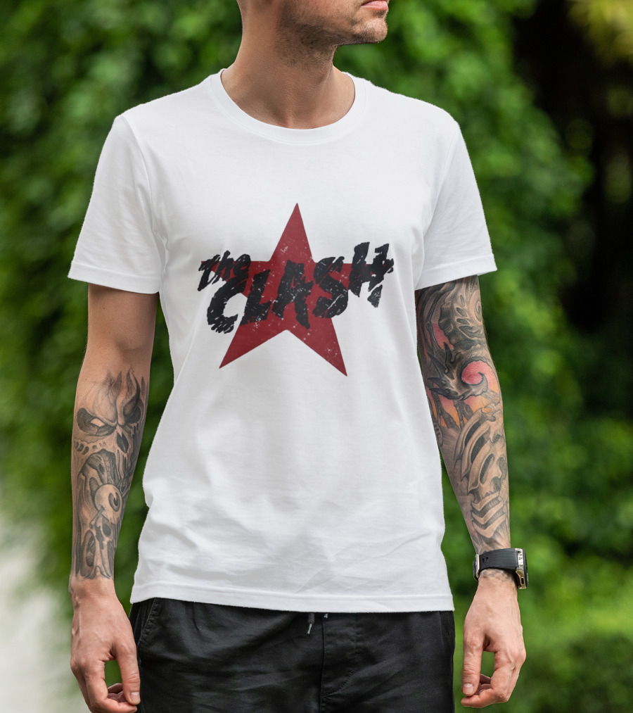 The Clash Red Star Vintage Punk T-Shirt