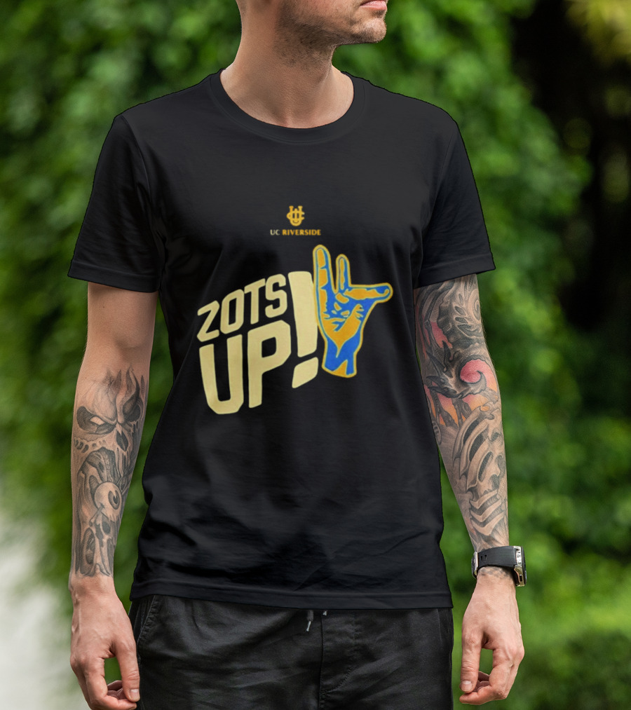 UC Riverside Zot Hand Sign Zots Up T-Shirt