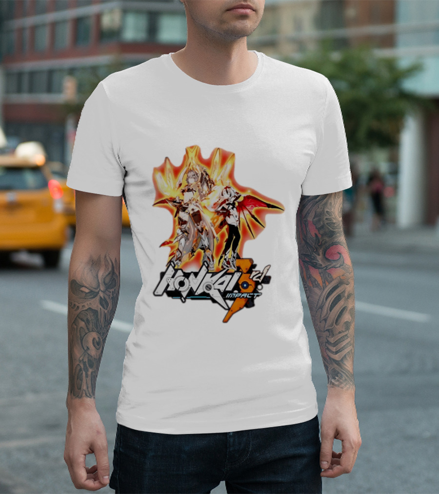 Honkai Impact 3rd HoYoverse Flame Armor Characters T-Shirt
