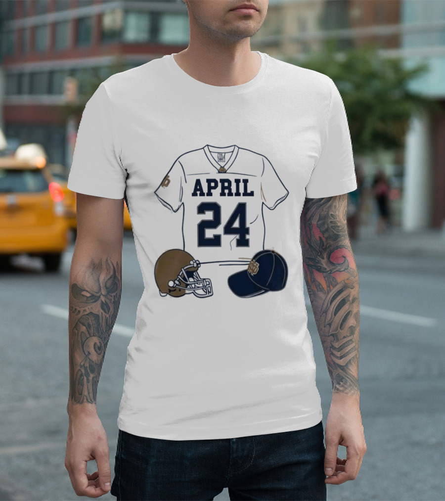 Notre Dame April 24 Football Jersey 2026 T-Shirt