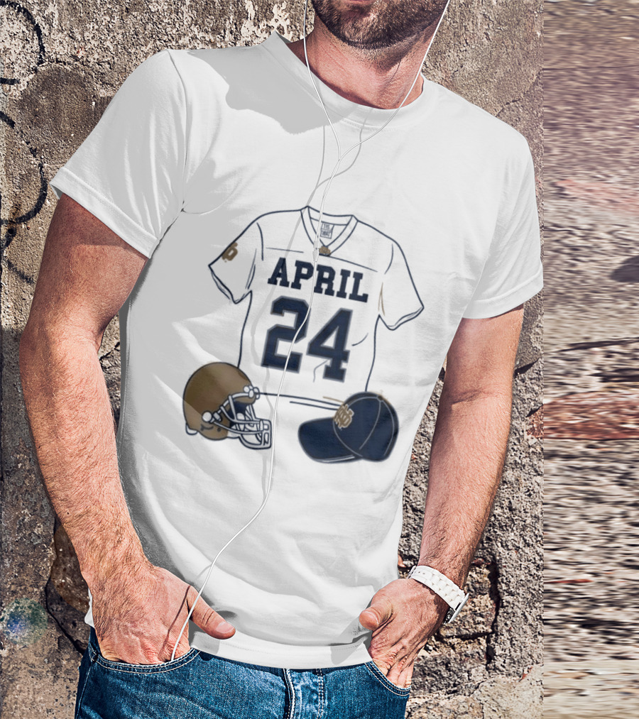 Notre Dame April 24 Football Jersey 2026 T-Shirt