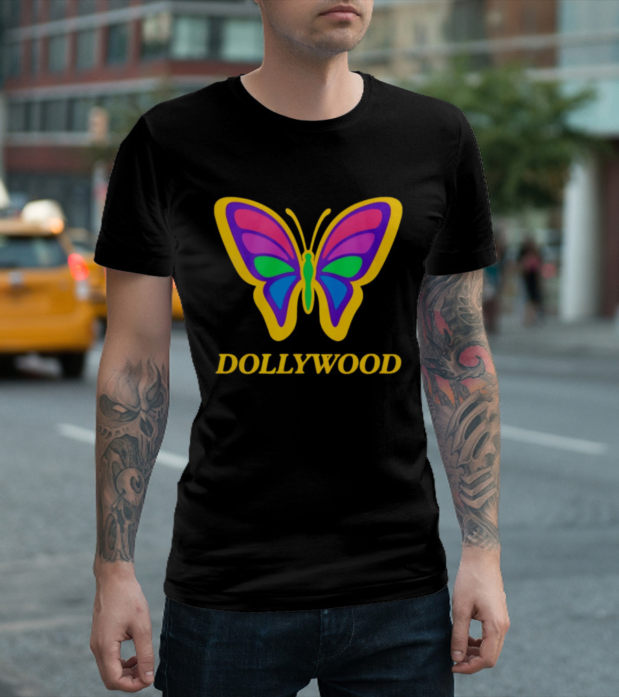 Dollywood 2026 Colorful Butterfly T-Shirt