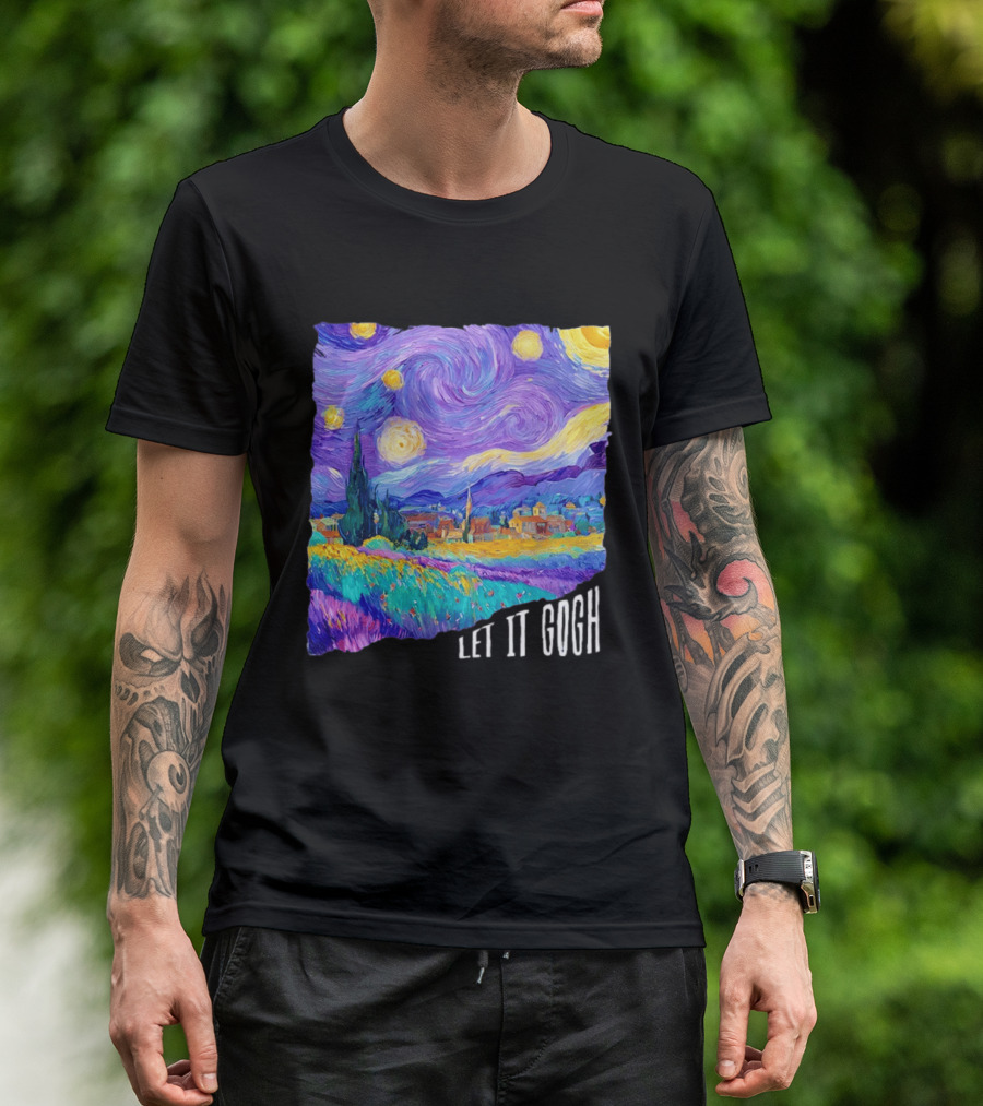Let It Gogh Starry Night Van Gogh T-Shirt