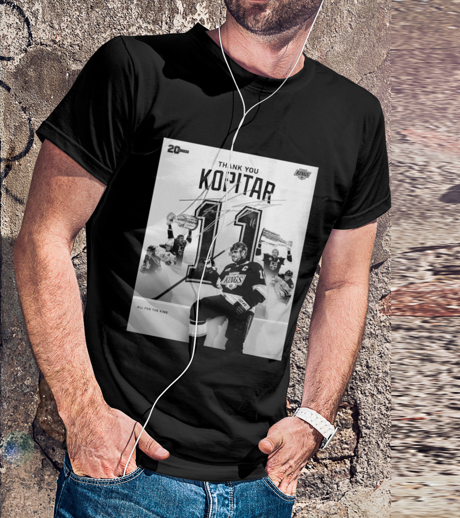 Thank You Kopitar 11 Los Angeles Kings All For The King 20 Seasons T-Shirt