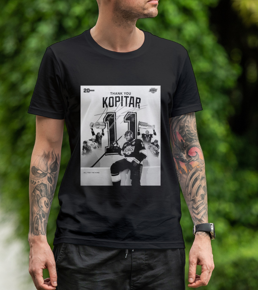 Thank You Kopitar 11 Los Angeles Kings All For The King 20 Seasons T-Shirt